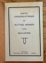 Huwelijksboekje 1928 met Ingeschreven RK Huwelijk 1930, Ophalen of Verzenden, Eduard van Wees