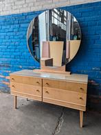 Vintage spiegel -3 delig- jaren 60, Huis en Inrichting, Woonaccessoires | Spiegels, Minder dan 100 cm, 75 tot 100 cm, Rond, Gebruikt