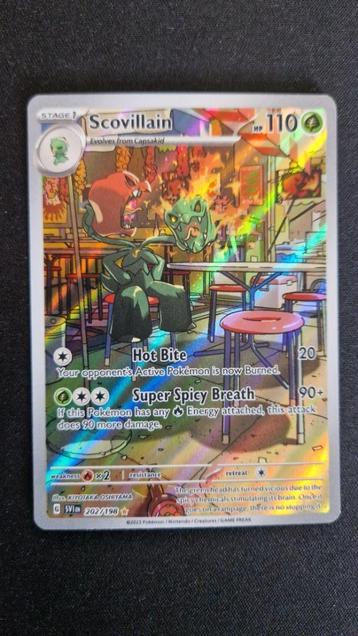Scovillain (SVI 202/198) Pokémon kaart beschikbaar voor biedingen