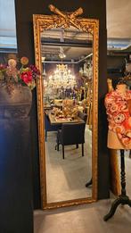 Antieke hoge damspiegel/penantspiegel..(2.58 mtr.hoog. ), Ophalen of Verzenden, Rechthoekig, Minder dan 50 cm