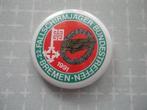 Duitse button, 22e Fallschirmjager Bundestreffen Bremen, '91, Verzamelen, Speldjes, Pins en Buttons, Verzenden, Zo goed als nieuw