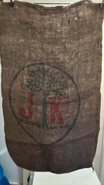 Oude jute zak J - K, Ophalen of Verzenden, Zo goed als nieuw, Rechthoekig, Riet