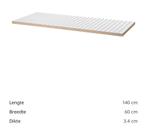 2x Ikea Lagkapten Bureau Bladen 140x60 cm, Ophalen, Rechthoekig, 100 tot 150 cm, 50 tot 100 cm