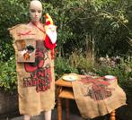 Sinterklaas items - grote -kleine jutezak - bordjes, Diversen, Sinterklaas, Ophalen of Verzenden, Zo goed als nieuw