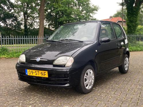Unieke Fiat 600 1.1 2006 Zwart 118.000 KM APK NIEUW, Auto's, Fiat, Bedrijf, Seicento, Centrale vergrendeling, Elektrische ramen