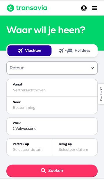 Voucher Transavia beschikbaar voor biedingen