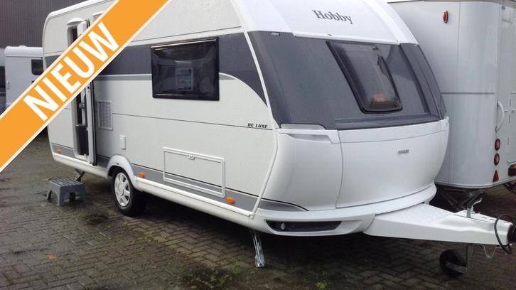 Hobby De Luxe 460 SL, Caravans en Kamperen, Caravans, tot en met 3, Treinzit, Hobby, 2 aparte bedden, Overige typen, Douche, Gascomfoor