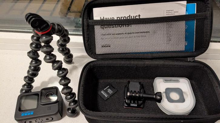 GoPro HERO 10 Black met accessoires, Audio, Tv en Foto, Actiecamera's, Zo goed als nieuw, GoPro, Ophalen of Verzenden