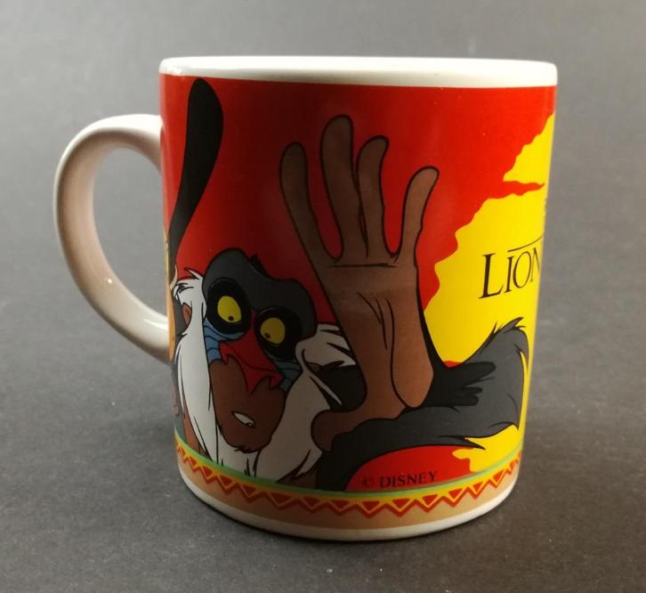 Disney The LION KING Mok 1990's IMA Germany, Verzamelen, Disney, Gebruikt, Servies, Leeuwenkoning of Jungle Boek, Verzenden