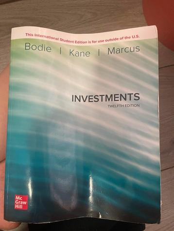 INVESTMENTS （book 9781260571158- 12th edition） beschikbaar voor biedingen
