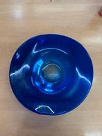 Blauwe Glazen Schaal / Bord, Ophalen of Verzenden