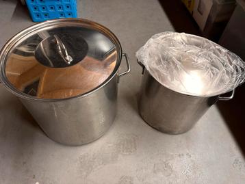 RVS Soeppan / Kookpan - 40 liter beschikbaar voor biedingen