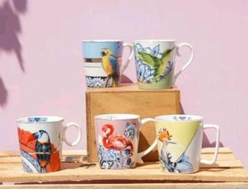Heinen Delfts Blauw Mokken Set (Nieuw) beschikbaar voor biedingen