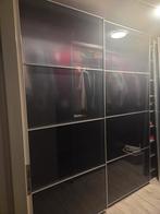 Ikea Skytta/Pax Glaspanelen Schuifdeuren - Donkergrijs, Huis en Inrichting, Kasten | Kledingkasten, Ophalen, 200 cm of meer