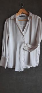 Glanzende Blouse, Kleding | Dames, Blouses en Tunieken, Ophalen, Zo goed als nieuw, Maat 36 (S), Wit