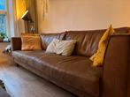 Driezits bankstel cognac kleur, eco leer, Huis en Inrichting, Ophalen, Zo goed als nieuw, 200 tot 250 cm, Leer