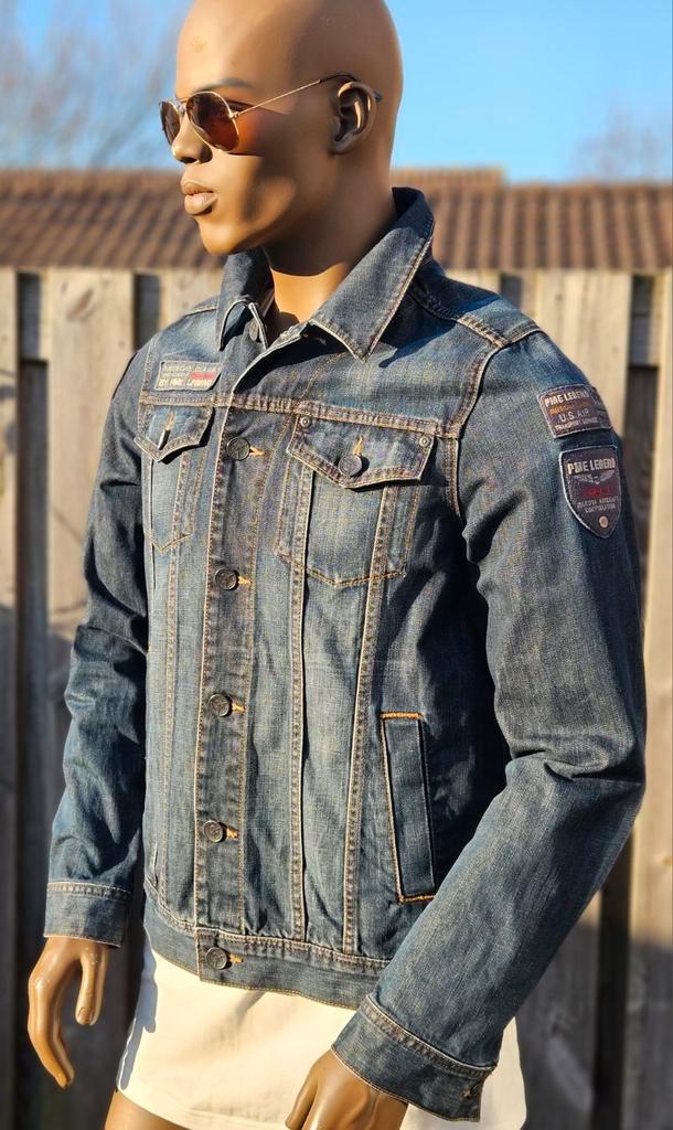 Pme Legend spijkerjas / jeans jack / denim jacket (M) zgan, Kleding | Heren, Jassen | Zomer, Zo goed als nieuw, Maat 48/50 (M)