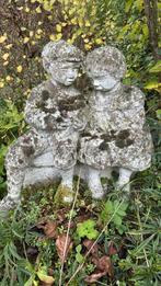 Tuinbeeld jongen meisje, Tuin en Terras, Tuinbeelden, Ophalen, Gebruikt, Mensenbeeld