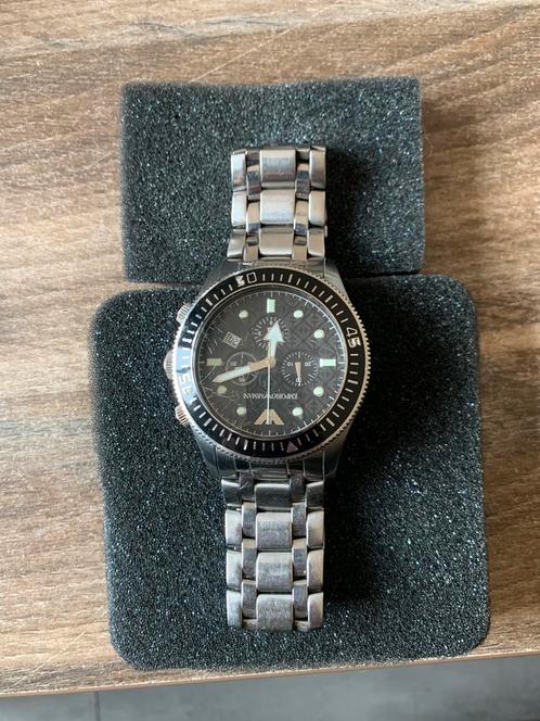 Emporio Armani Herenhorloge – Roestvrijstaal – Chronograaf, Sieraden, Tassen en Uiterlijk, Horloges | Heren, Polshorloge, Overige merken