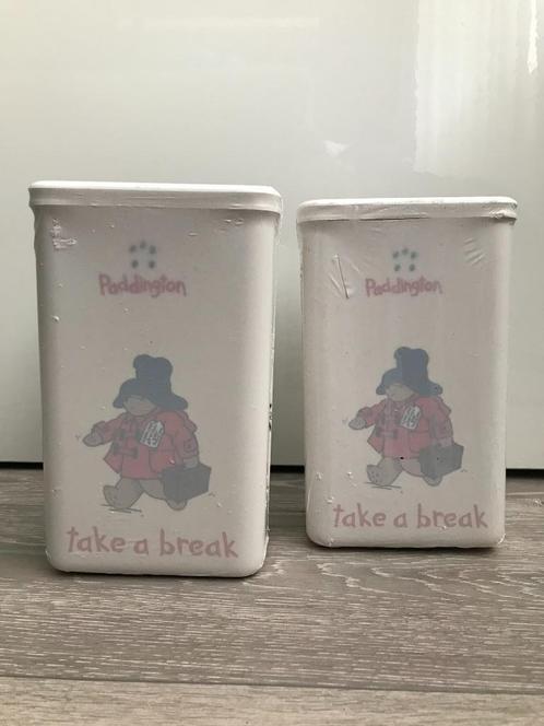 vintage:D.E. Koffieblik/kunstof Paddington (NIEUW geseald!!, Verzamelen, Blikken, Nieuw, Koffie, Douwe Egberts, Ophalen of Verzenden