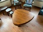 Houten salontafel - Unieke vorm, Ophalen, Gebruikt, Eikenhout, 50 tot 100 cm