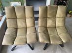 Fauteuil set van 2, Huis en Inrichting, Stoelen, Gebruikt, Twee, Bruin, Ophalen of Verzenden