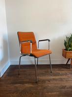 Vintage chrome stoel / retro mid century deens design 60 70, Ophalen, Gebruikt, Eén