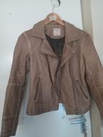 Mooi bruin leer jasje maat s van sandwich, Kleding | Dames, Jassen | Winter, Ophalen of Verzenden, Zo goed als nieuw, Maat 38/40 (M)