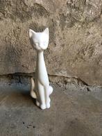 Jaren 80 porseleinen beeld van kat , 52 cm, Verzamelen, Ophalen of Verzenden, Gebruikt, Dier