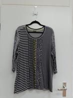 Gerry Weber top met 3/4 mouw, grijs zwart, maat 46, Kleding | Dames, Tops, Ophalen of Verzenden, Lange mouw, Zo goed als nieuw