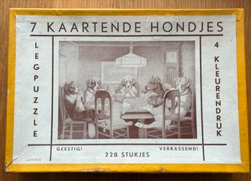 7 kaartende hondjes - legpuzzel beschikbaar voor biedingen
