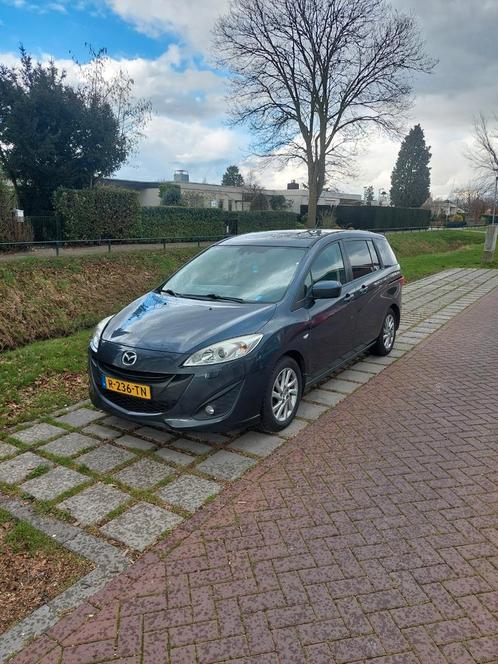 Mazda 5 2.0 110KW/150PK 2011 Grijs/Blauw 7 persoons, Auto's, Mazda, Particulier, ABS, Airbags, Airconditioning, Alarm, Bluetooth