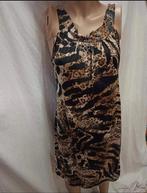 Leuke panter jurk, Kleding | Dames, Jurken, Bruin, Maat 42/44 (L), Ophalen of Verzenden, Zo goed als nieuw