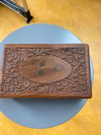 Handgesneden Houten Sieradendoosje, Ophalen of Verzenden