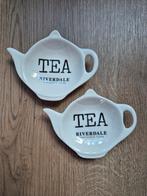 2x Riverdale theezakjeshouder / theetip, Huis en Inrichting, Woonaccessoires | Onderzetters, Ophalen of Verzenden, Zo goed als nieuw