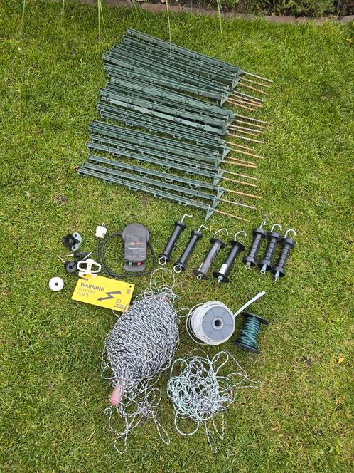 Stroomapparaat stroomdraad en bijbehorende accessoires, Tuin en Terras, Gaas en Draad, Zo goed als nieuw, Draad, 20 meter of meer