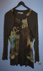 Deca tuniek in bruin tinten herfst look mt T5 - XL nr 29097, Deca, Bruin, ., Maat 46/48 (XL) of groter
