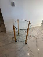 Trolly / Dranken Tafel / Bijzettafel op Wielen, Ophalen, Minder dan 55 cm, Rond, 60 cm of meer