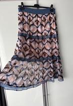 Nieuw Caroline Biss 40 lange rok bruin beige blauw Stroken, Maat 38/40 (M), Blauw, Nieuw, Ophalen of Verzenden