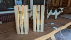 Set houten tafellampen, Nieuw, Ophalen of Verzenden, Landelijke, Minder dan 50 cm