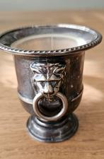 Miniatuur wijnkoeler silver plated van Viners of Sheffield, Antiek en Kunst, Ophalen of Verzenden, Zilver