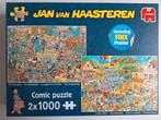 Jan van Haasteren 2x1000 Puzzel, Ophalen, 500 t/m 1500 stukjes, Zo goed als nieuw, Legpuzzel