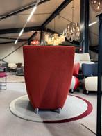Showmodel Leolux Dolcinea Fauteuil Alcantara rood stoel, Huis en Inrichting, Fauteuils, Leolux, Nieuw, 75 tot 100 cm, Ophalen of Verzenden