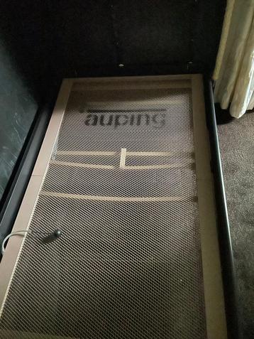 Zwarte Auping bedden 90 bij 200cm met spiraalbodem beschikbaar voor biedingen