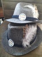 Oktoberfest grijze hoeden met veren, Ophalen, Hoed, One size fits all, Zo goed als nieuw