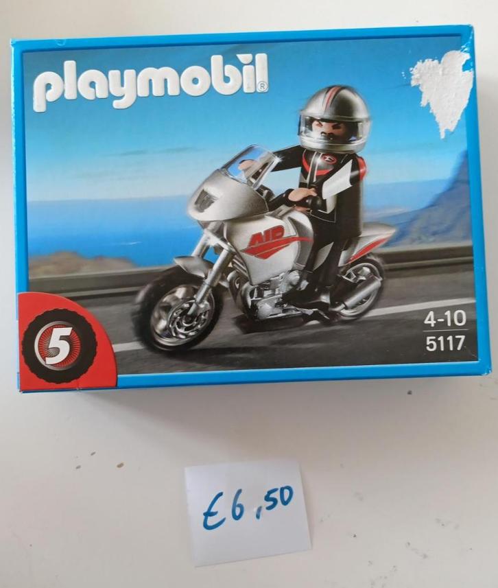 Playmobil motors  5117, 5118, 5526, 5527, Kinderen en Baby's, Speelgoed | Playmobil, Zo goed als nieuw, Complete set, Ophalen of Verzenden