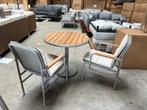 Nieuw ronde tuintafel (2-zits) met 2 stoelen tuinset tafel, 2 zitplaatsen, Ophalen of Verzenden, Tuinset, Eettafel