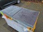 Terrastegels effen grijs met natuursteen reliëf 60*60 s-part, Nieuw, Ophalen of Verzenden, 10 m² of meer, Beton