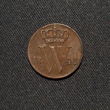 1/2 cent 1841 beschikbaar voor biedingen