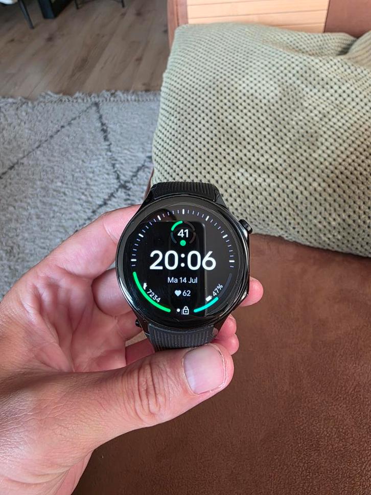 Oneplus watch 2, Sieraden, Tassen en Uiterlijk, Smartwatches, Zo goed als nieuw, Android, Zwart, Afstand, Calorieverbanding, Conditie